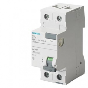 Пристрій захисного відключення (ПЗВ) Siemens RCCB 2p 63A 30mA AC
