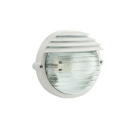 Світильник настінний скляний SOVIL круг з дашком Е27 Білий  (max.60W)