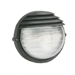 Світильник настінний скляний SOVIL круг з дашком Е27 Чорний  (max.100W)