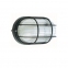 Світильник настінний скляний SOVIL овал з решіткою Е27 Чорний  (max.60W)